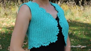 How to crochet a bolero jacket