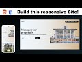 Build a Modern Real Estate Website with HTML, CSS| Clean UI Project part 1