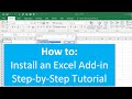How To Install An Excel Add-in