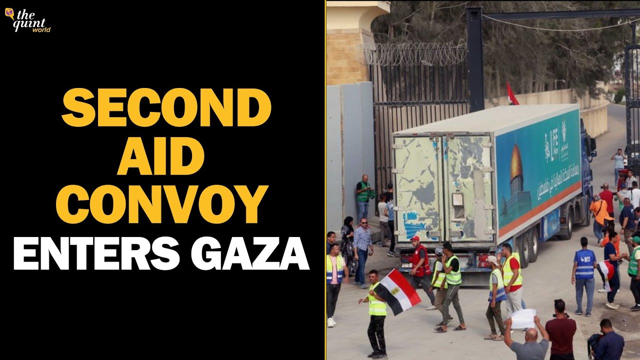 Israel-Palestine Conflict | Second Aid Convoy Enters Gaza Strip Via ...