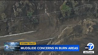 Several roads closed, including Topanga Canyon Road, due to storm-triggered debris flow