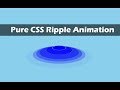 Ripple Animation with HTML and CSS || HTML and CSS