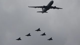 Répétition 14 juillet 2021 : A330 MRTT, E-2 HAWKEYE, RAFALE, H225M...