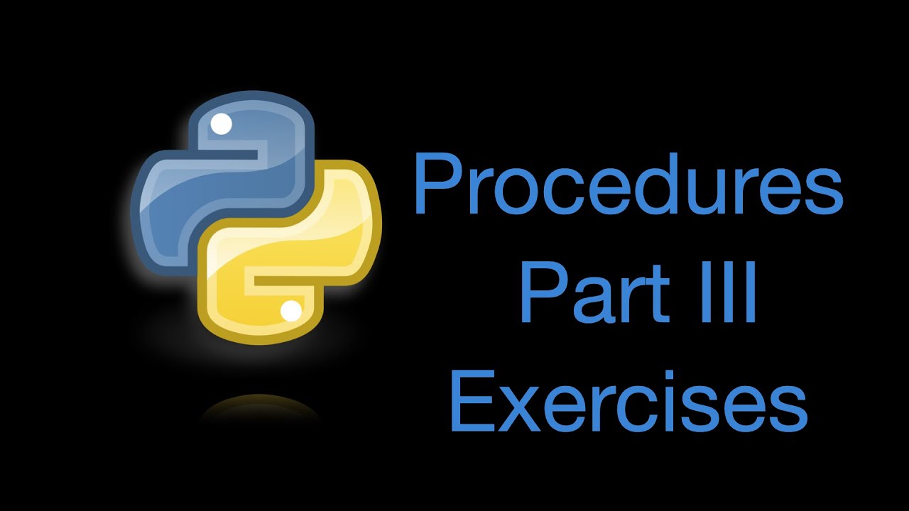 Procedure Exercises A Youtube