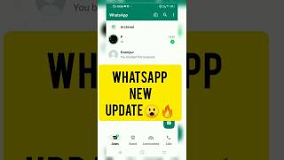 Whatsapp Bottom Navigation Bar | WhatsApp New Update  | WhatsApp 4 New Update 2023 #shorts #short