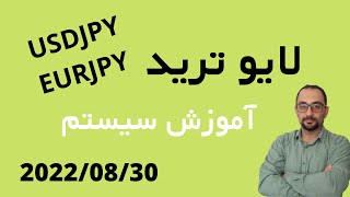 لایو ترید همراه با آموزش روش ورود-EURJPY_USDJPY