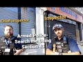 Chief Inspector & Inspector - Armed Met Police @ North Woolwich Aviation HQ Section 43 Stop & Search