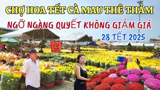 Thôi Rồi ! Chợ Hoa Tết Cà Mau Thê Thảm, Ngỡ Ngàng Quyết Không Giảm Giá| 28 Tết 2025