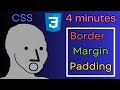 Border, Margin & Padding in CSS | 4 minutes