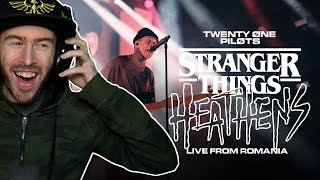 Twenty One Pilots - Heathens//Stranger Things (Live from Romania) REACTION!