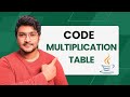 Code a multiplication table in Java | java coding questions for beginners | Java tutorial