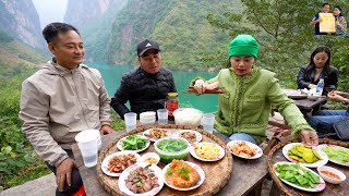 Ăn Mâm Cơm ở Hẻm Tu Sản sông Nho Quế  A Nguyễn Tất Thắng A Tú Xe Đầu Kéo Phạm Dũng rớt Flycam lần 2
