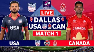 ICC T20 World Cup 2024 Live: United States vs Canada Live | USA vs CAN Live Scores & Commentary
