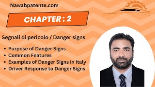 (Chapter : 2 Segnali di pericolo / Danger signs) Nawabpatente.com: Learn Italian Driving Rules.