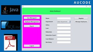 JAVA - Employee Payroll & Loan Management System - || Part 3 Creating SQLite database with table