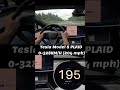 tesla model s plaid s insane acceleration from 0 328 km h on the autobahn shorts tesla