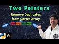 LeetCode 26 | Remove Duplicates from Sorted Array | Python Solution Explained | AlgoYogi