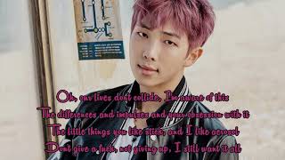 Duet with Namjoon / RM (Karaoke) - Fools (Troye Sivan) Instrumental + Lyrics