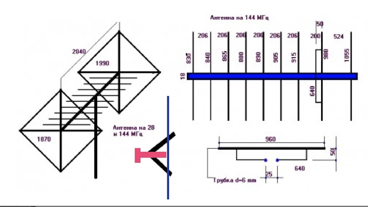 Антенна на 144 мгц своими руками чертежи