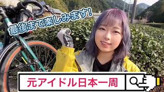 自転車日本一周中元アイドルまたたび　静岡・茶畑編