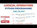 Logical Operators in Python