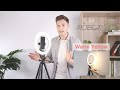 sensyne led circle lights with phone holder for live stream makeup youtube video tiktok...