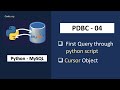 Python - MySQL Tutorial | Execute Method in Python | Cursor Object in Python