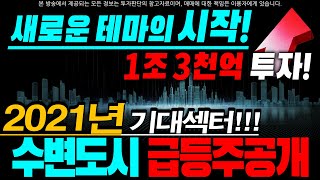 [뉴보텍 주가] 새로운 테마의 시작! 1조 3천억 투자! 2021년 기대 되는 유망섹터 수변도시! 급등주 공개