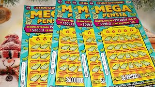 Premiera zdrapki 0758 Mega Pensja 🤩🍀💲👍🖐️🥰