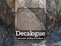 How Does Decalogue Look? | What is Decalogue? | How to Say Decalogue in English?