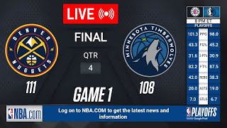 NBA LIVE! Denver Nuggets vs Minnesota Timberwolves GAME 1 LIVE | May 2, 2024 | NBA Playoffs 2K24