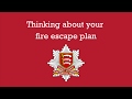 Thinking about your fire escape plan