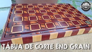 Tábua de Corte End Grain  - Uns dos Designs mais bonitos que já fiz.