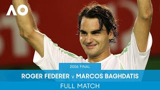 Roger Federer v Marcos Baghdatis Full Match | Australian Open 2006 Final