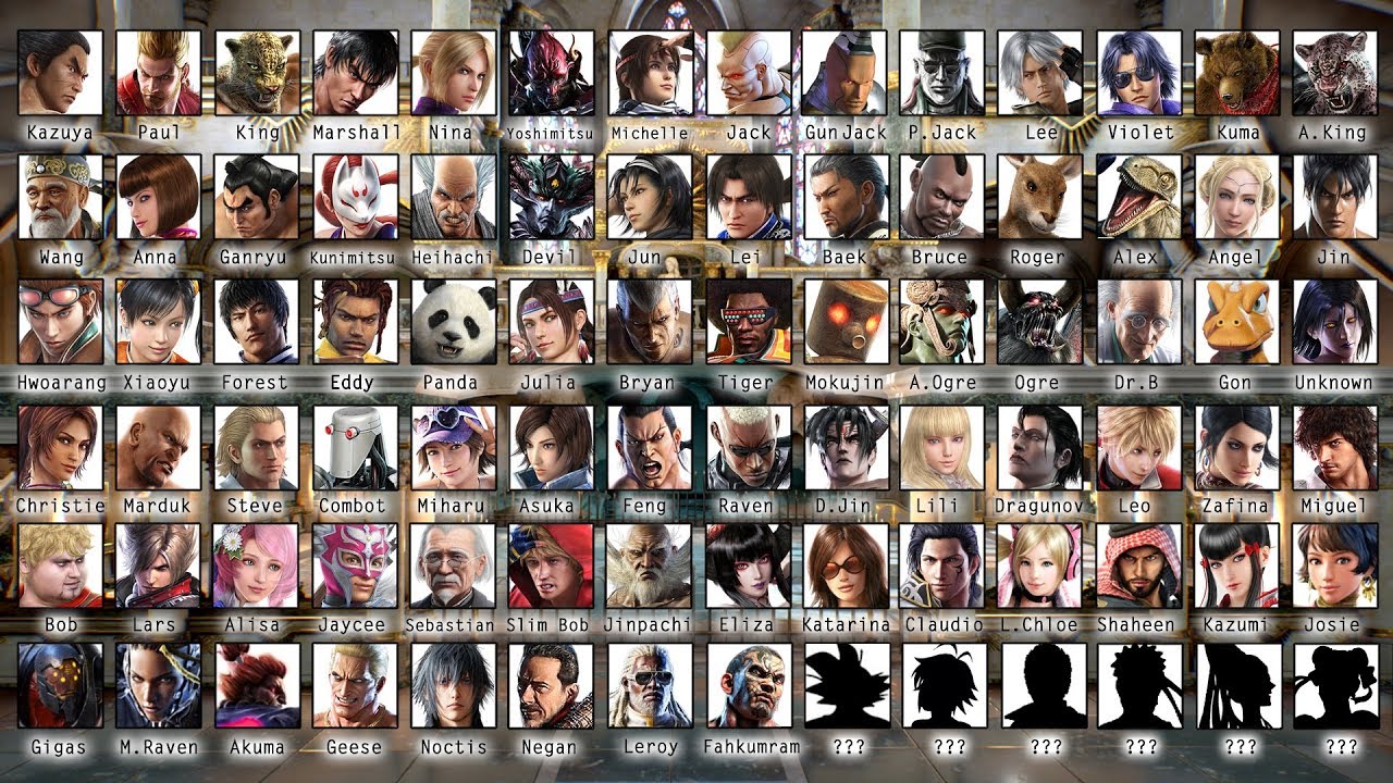 Tekken 1 To 7 All Playable Characters (1994 To 2020) (Outdated Version ...