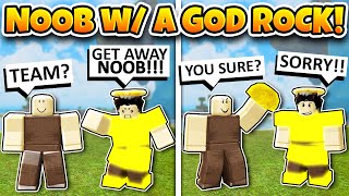 Unlocking The God Rock Roblox Booga Booga - unlocking the god rock first rebirth roblox booga booga