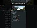 Play Button Hover Effect in #CSS