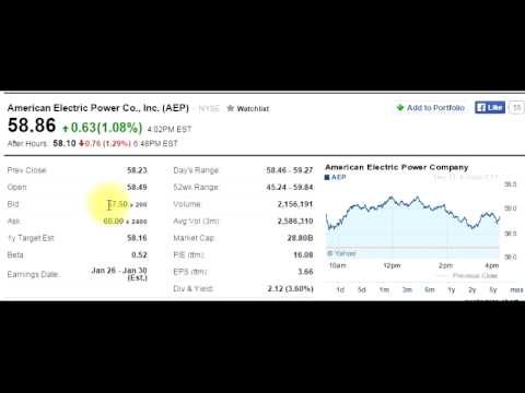 Stock Table - How to read a stock table Stock Table - How to read a stock table