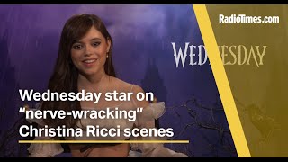 Wednesday's Jenna Ortega on working with Christina Ricci, Tim Burton