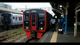 【1編成のみの813系3000番台】813系3000番台RM3001編成+817系3000番台VM30??編成+VM3008編成 荒尾行き快速 鳥栖駅発車