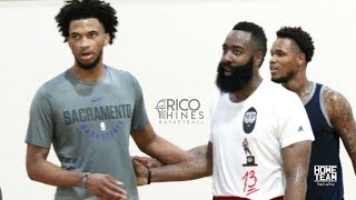 James Harden & Marvin Bagley III At Rico Hines UCLA Run - Pascal Siakam