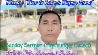 Sunday Sermon on 3rd May 2020 | Athsan Yimchunger | Pastor | YBC, Dimapur