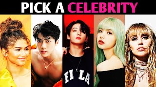 PICK A CELEBRITY! Famous People Personality Test - Pick One Magic Quiz