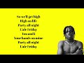 fireboy dml friday feeling official lyrics video