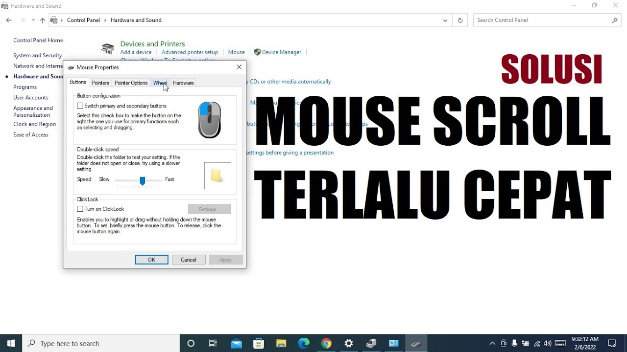 Cara Mengatasi Scroll Mouse Terlalu Cepat Di Laptop Atau PC - YouTube