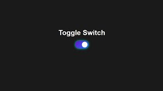 Neon Glow Toggle Switch – Stylish Frontend Projects with HTML & CSS