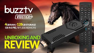 Buzztv VidStick MAX 4GB RAM 128GB Storage Android 9.0 Stick - Unboxing And Review