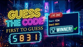 Guess the code - Play through the chat Live