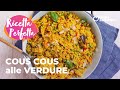 COUS COUS alle VERDURE - la RICETTA PERFETTA del PIATTO ESTIVO VEGETARIANO😋🍆🥕🥒🌞