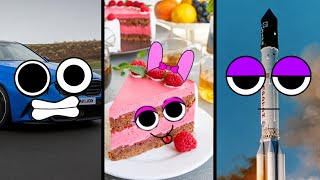 Talking Food Sprunki Objects- All eggs, Cupcakes, Rocket | Doodle Sprunki